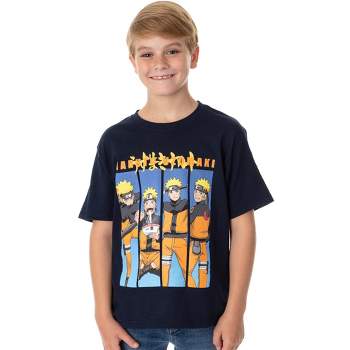 Naruto Shippuden Boys' Anime Naruto Uzumaki Character Youth Kids T-Shirt