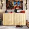 CuisinSmart 34.6" Wooden Sideboard Buffet Cabinet with 2 Fluted Doors & Adjustable Shelves, Free Standing Coffee Bar for Dining Room Living Room - 3 of 4