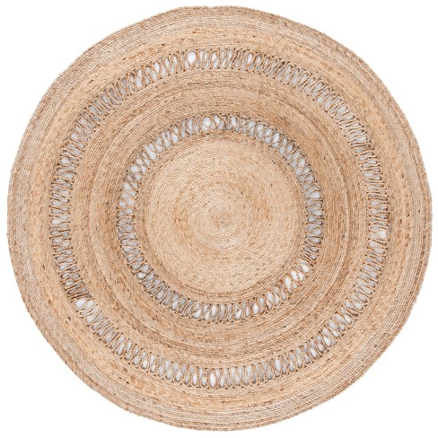 Natural Fiber Nfb254 Hand Woven Area Rug - Natural - 5' Round ...