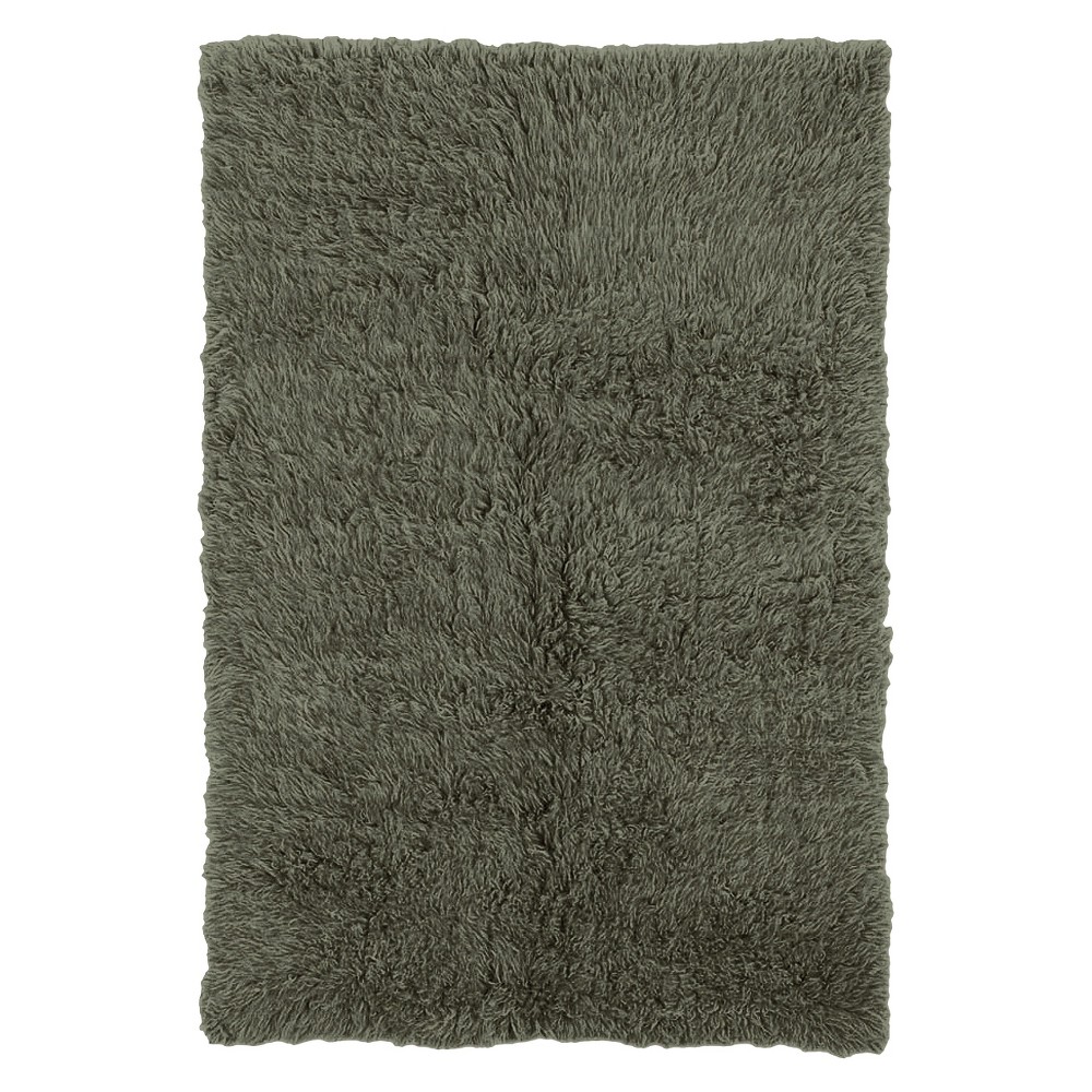 5'x8' New Flokati Area Rug Olive - Linon