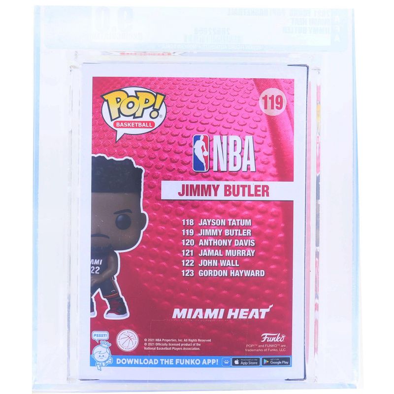 Funko Miami Heat NBA Funko POP | Jimmy Butler (Black Jersey) | Rated AFA 9.0, 2 of 4