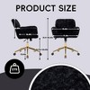 QingMoon Faux Fur Office Chair, Adjustable Desk Chair, Swivel Computer Chair, Modern Makeup Chair with Tilt Backrest for Vanity Room, Home Office - 4 of 4