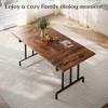 Dining Table for 6-8 People, 70.87'' Rectangular Wood Dining Table, Rustic Kitchen Table for Dining Room, Home Office, Living Room - 4 of 4