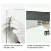 Dolonm Two-door Glass Display Cabinet 4 Shelves with Door, Floor Standing Bookshelf - 2 of 4