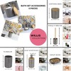 Evideco French Home Goods Refined Bathroom Essentials Set with Natural Bamboo - 5 pieces - 2 of 4