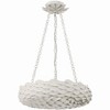 Crystorama Lighting Broche 6 - Light Chandelier in  Matte White - image 3 of 4