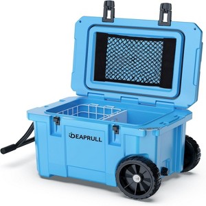 Hooure 26 in. Cooler with Wheels, Ice Chests Portable Camping Cooler Holds Ice up to 6 Days, Leak-Proof Outdoor Insulated Cooler with Handle - 1 of 4