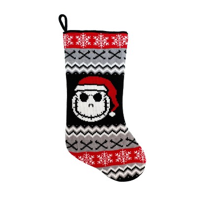 Disney The Nightmare Before Christmas Jack Skellington Knit Christmas Stocking