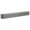 vidaXL Patio Raised Bed Powder-coated Steel 130.7"x15.7"x14.2" Gray - 2 of 4