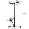 Drywall Lift Panel Hoist Dry Wall Rolling Panel 11' Sheetrock Lift 150LBS Heavy Duty Lifter Construction Tools With Adjustable Telescopic Arm - 2 of 4