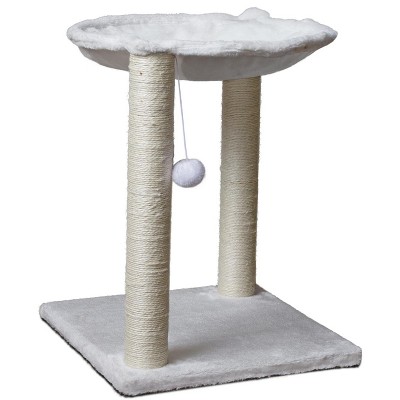 Paws & Pals 3-in-1 Cat Scratching Post w/Hammock & Toy