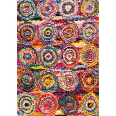 Nuloom Kindra Circles Shaggy Shags Indoor Area Rug