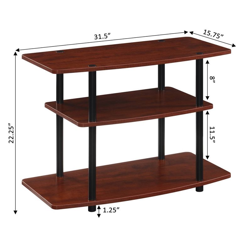 Designs2Go 3 Tier TV Stand for TVs up to 32" - Breighton Home, 5 of 6