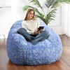Bean Bag Chairs for Adults, Faux Fur Bean Bag Chair with Filler, Soft Plush Living Room Beanbag Chair Armrest Bean Bag Couch for Reading - 3 of 4