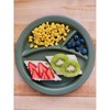 Red Rover 9" 4pk Bamboo Kids' Divided Plates Blue/Green/Purple: Toddler Plates, Kids Dinnerware, Dishwasher-Safe - 4 of 4