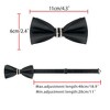 INSPIRE CHIC Men's Rhinestone Decor Pre-tied Adjustable Bow Tie - 3 of 4