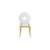 Meridian Furniture,Carousel White Vegan Leather Dining Chair, Set of 2 - 2 of 4