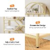 6-Tier Open Bookshelf - 81.7 Inch Arched Bookcase Tall Display Racks with Open Storage - 3 of 4