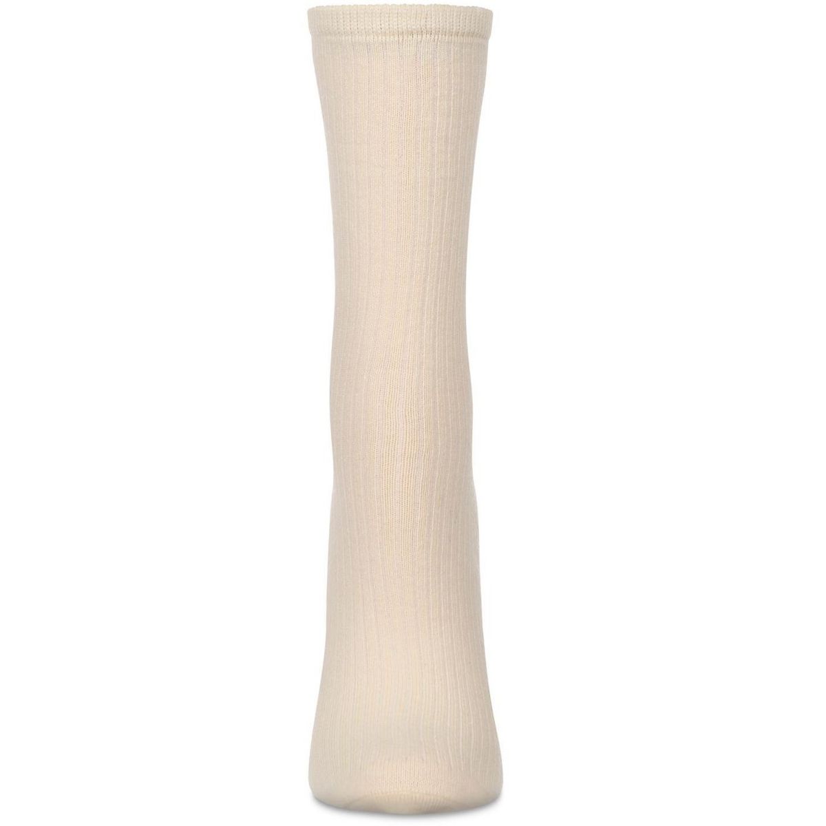 Memoi Women's Organic Cotton Flat Knit Breathable Crew Sock - thumbnail 7