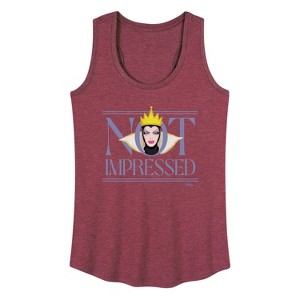 Women's - Disney Villains - Not Impressed Graphic Racerback Tank - 1 of 4