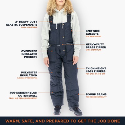 Женские комбинезоны Refrigiwear Women's Iron-Tuff® Bib Overalls — фото 3