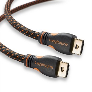 LegitWire 10 ft 4K High Speed HDMI Cables - 18Gbps HDMI 2.0 (4K @ 60hz HDR UHD 4:4:4 Chroma) - Ethernet - Locking Head,  HDCP 2.2, 28AWG, Gold Plated - 1 of 4