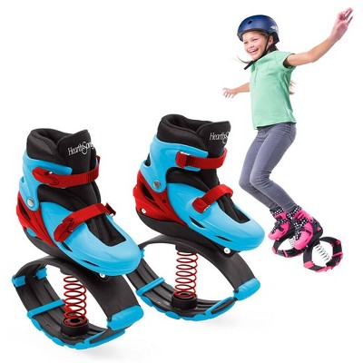 Big Time Toys Moon Shoes Bouncy Shoes - Mini Trampolines for Your Feet -  One Size Up to 90 Lbs.