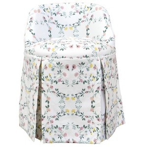 Skyline Furniture Vanity Chair in Kaleidoscope Floral: Skirted, with Back, for Bedroom or Bathroom - 1 of 4