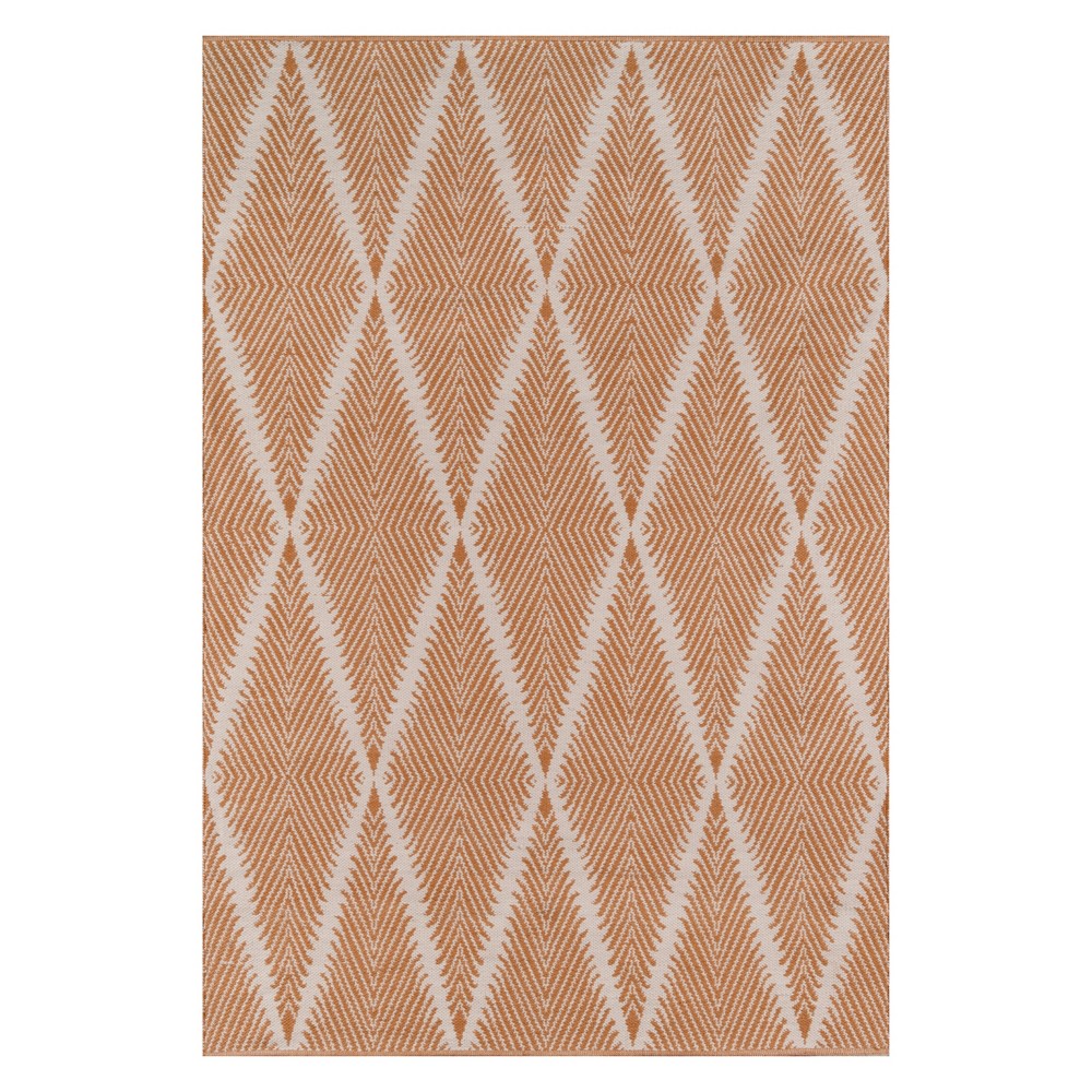 Photos - Area Rug Momeni 3'6"x5'6" Geometric Accent Rug Orange - Erin Gates By 