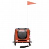 vidaXL Pet Bike Trailer Orange and Gray Oxford Fabric and Iron - 4 of 4