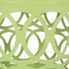 Sevobal Patio Coffee Tables, Metal Side Table, Round Accent Table with Weather Resistant, Garden Patio Furniture with Hollow, Green 13.75"*13.75"*18" - 3 of 4