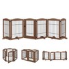 unipaws Wood and wire Pet Playpen with 4 Support feet - 3 of 4