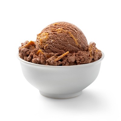 Reduced Fat Chocolate with Peanut Butter Swirl Ice Cream - 16oz - Favorite Day&#8482;