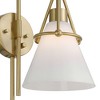 Possini Euro Design Possini Euro Casmere 18" High Modern Gold Plug-In Wall Sconce - image 3 of 4