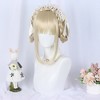 Unique Bargains Women's Wigs 39" Beige with Wig Cap - 2 of 4