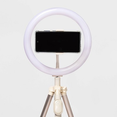 Ring Light with Tripod - heyday&#8482; Stone White