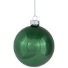 Northlight 3-Finish Glass Christmas Ball and Onion Ornaments - 3" (80mm) - Forest Green - 9ct - 3 of 4