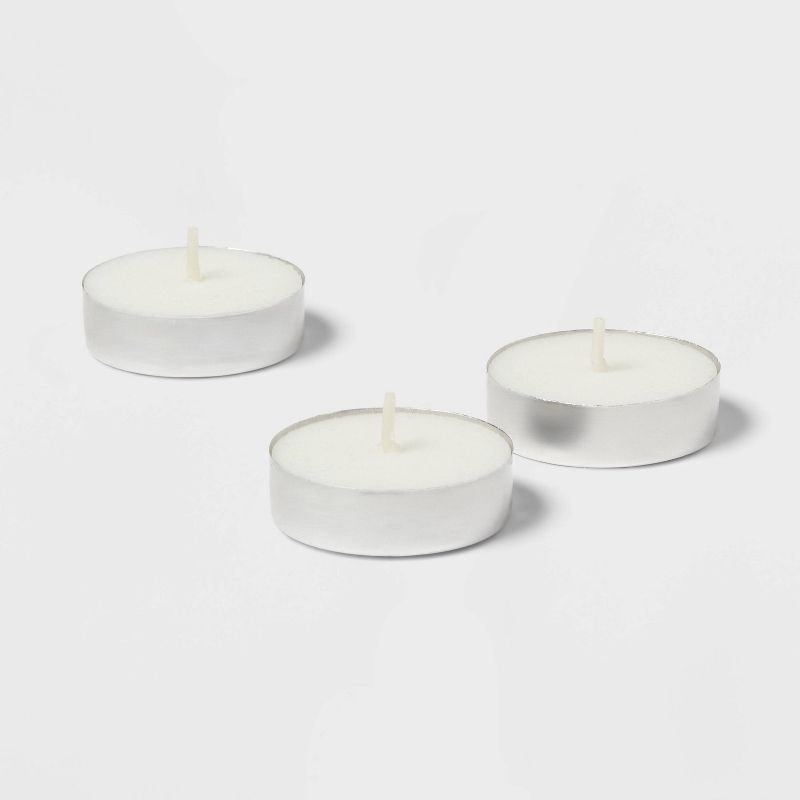 100ct Unscented Tea Lights Candle White - Room Essentials&#8482;, 4 of 5