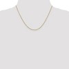 Black Bow Jewelry 1.3mm 10k Yellow Gold Flat Cable Chain Necklace - 2 of 4