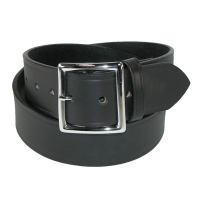 Boston Leather 1-14 Garrison Leather Belt - 50 - Black 