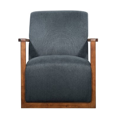 Hamilton Wood Framed Armchair Charcoal 