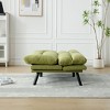 Okak Modern Sofa Bed Futon Couch with Thick Cushion, Convertible Small Sleeper Sofa Bed Loveseat Recliner for Small Apartments, living Room, Green - 4 of 4