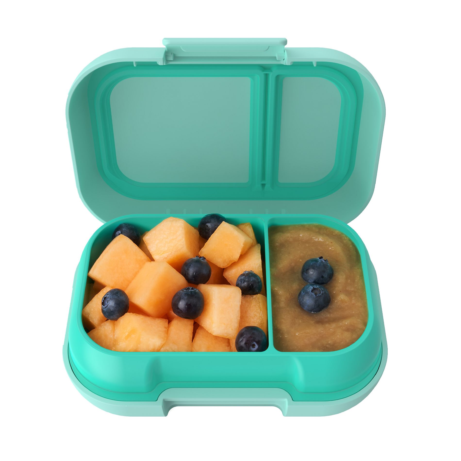Bentgo Kids' Snack Leak-proof Storage Container Aqua: Bento Lunch Box for Kids, Dishwasher-Safe, Ages 3+