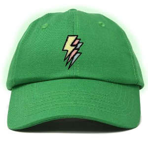 Dalix Lightning Embroidered Bolt Dad Hat Cotton Baseball Cap Adjustable Mens - 1 of 4