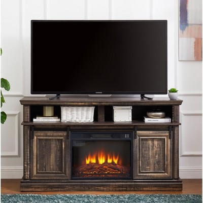 CAVINAS Mid Century Design TV Stand with Storage Cabinets & Shelves,Entertainment Console Table for TV