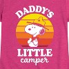 Girls' - Peanuts - Daddy's Little Camper Fitted Short Sleeve Graphic T-Shirt - 2 of 4