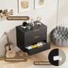 Dresser for Bedroom, Fluted Dressers & Chest of Drawers, Wooden Storage Organizer with Gold Metal Handles & Legs for Living Room, Entryway - 4 of 4