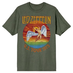 Led Zeppelin U.S. Tour 1975 Crew Neck Short Sleeve Men's T-shirt - 1 of 1