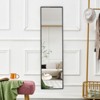 Glasflength Full Length Mirrors Floor Standing Wall Mirror, Bedroom Foyer Clothing Store Wall Mounted Mirror, Aluminum Alloy Square Gold 20"*63" - 4 of 4