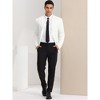 Lars Amadeus Men's Solid Slim Fit One Button Lightweight Sports Coats - 3 of 4